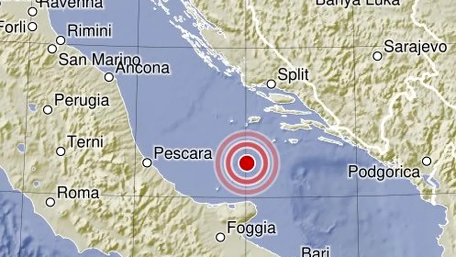 Cutremur puternic in Marea Adriatica Seismul resimtit in Italia si Croatia
