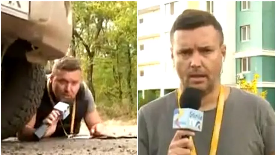 Echipa TVR surprinsa de bombardamente in Ucraina Reporterul Alex Costache sa ascuns sub masina Am fost cuprins de frica