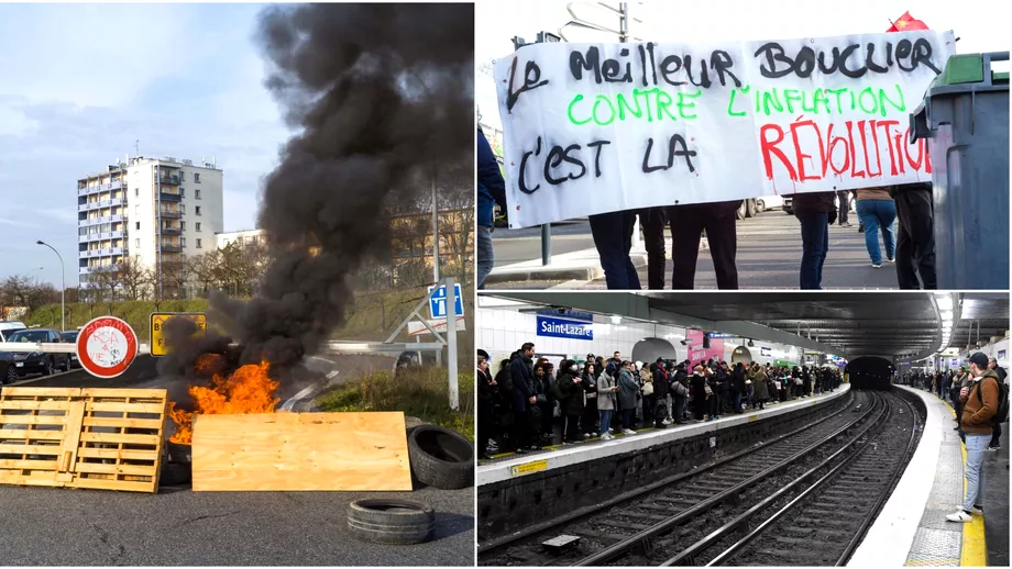 Sindicatele franceze ameninta sa blocheze tara Grevele din Franta un impact limitat asupra economiei in ultimii 50 de ani