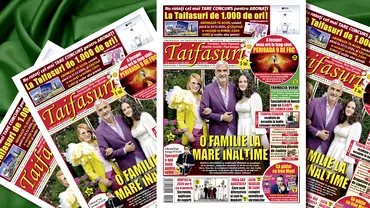 Revista Taifasuri 971 O familie la inaltime Monica Davidescu si Aurelian Temisan Editorial Fuego Vedete moda retete horoscop matrimoniale concurs