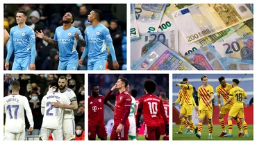 Cum arata clasamentul banilor in fotbalul european dupa doi ani de pandemie Manchester City marea castigatoare Pierderi uriase pentru Barcelona