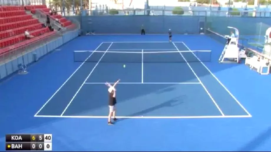 Momente incredibile la un turneu de 15000 de dolari la Doha Un jucator de tenis nu a castigat niciun punct tot meciul VIDEO