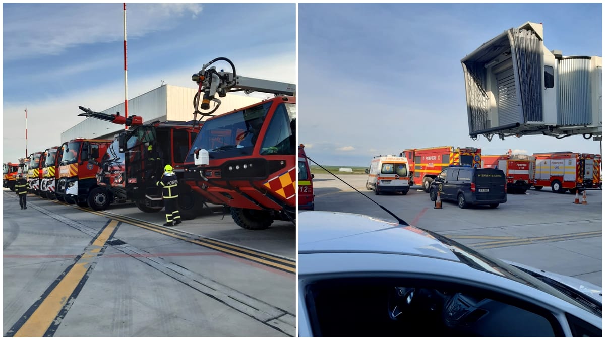 Alertă pe Aeroportul din Iași: Planul Roșu activat după o amenințare cu bombă la bordul unui avion cu 220 de pasageri