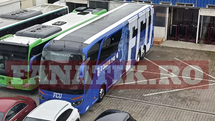 Noul autocar al lui FC U Craiova