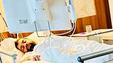 Florin Salam imagine cutremuratoare pe patul de spital Manelistul este internat in strainatate