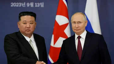 Coreea de Nord ii trimite mai multe obuze lui Putin decat trimite UE in Ucraina Kim Jongun ii depaseste pe aliati cu un milion de proiectile