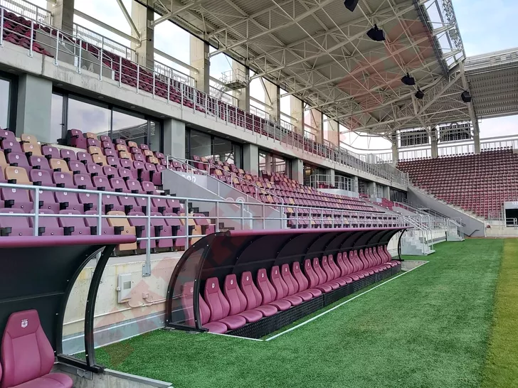 Tribuna I a noului stadion Rapid