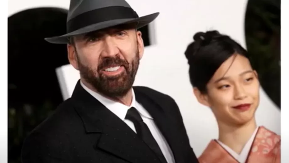 Nicolas Cage si sotia cu 30 de ani mai tanara aparitie de senzatie pe covorul rosu Ce tinuta a purtat Riko Shibata Video