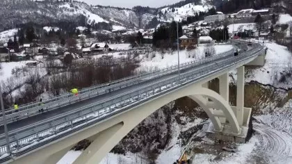 Cel mai lung pod în arc din România, deschis circulației. A costat peste...