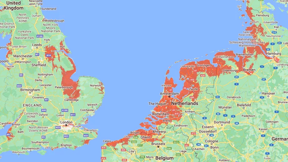 Londra si Olanda ar putea ajunge aproape complet sub ape pana in 2100 Scenariu pesimist privind nivelul marii