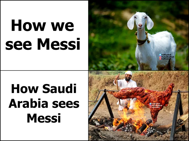 Cele mai tari meme-uri după Argentina - Arabia Saudită 1-2. Sursă foto: Twitter - @TrollFotball.