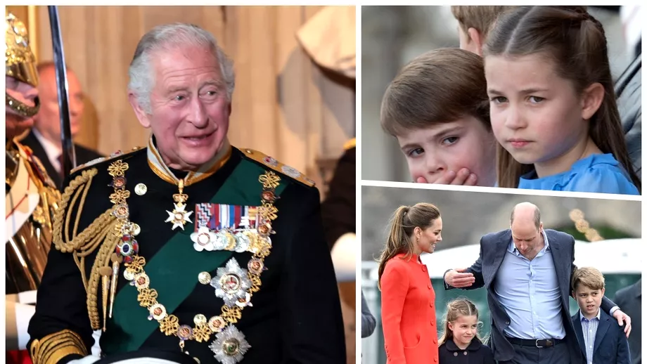 Ce roluri vor avea Printii George si Louis si Printesa Charlotte la incoronarea Regelui Charles