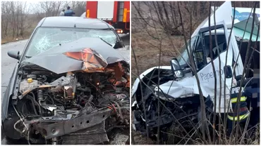 Grav accident in Ialomita Un mort si doi raniti dupa coliziunea dintre o masina si o duba