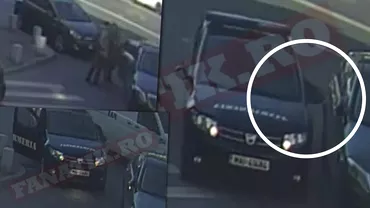 Imagini socante un jandarm zgarie intentionat masina unui doctor Ce la determinat sa faca acest gest Video