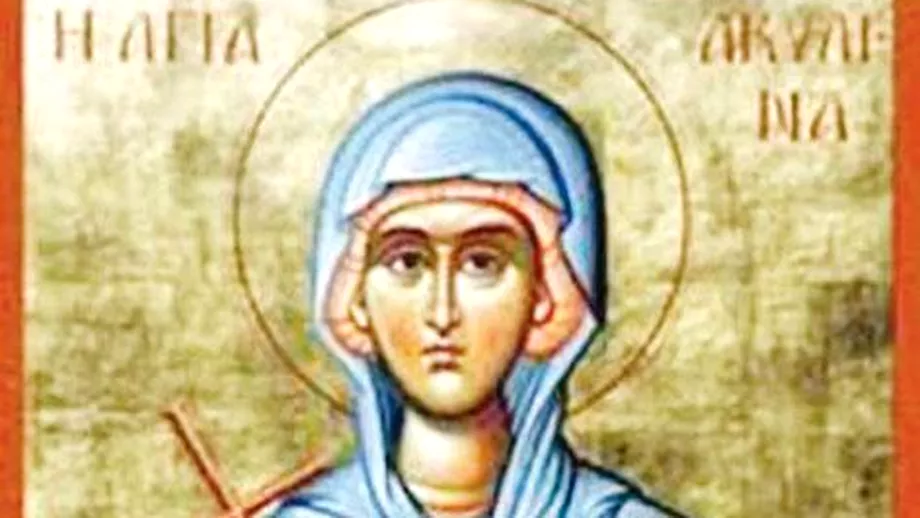 Calendar ortodox 13 iunie pomenirea sfintei mucenite Achilina