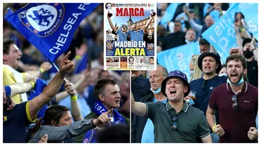 Fanii lui Chelsea si Manchester City sau incaierat in Plaza Mayor din Madrid Politia a intervenit rapid Video