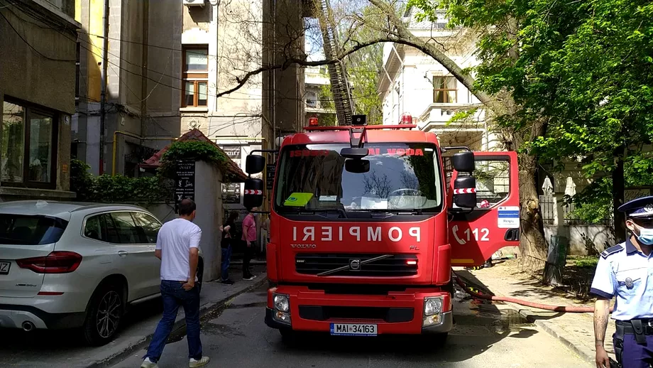 Incendiu intrun bloc din centrul Bucurestiului Scandal intre vecini dupa ce focul a fost stins Update