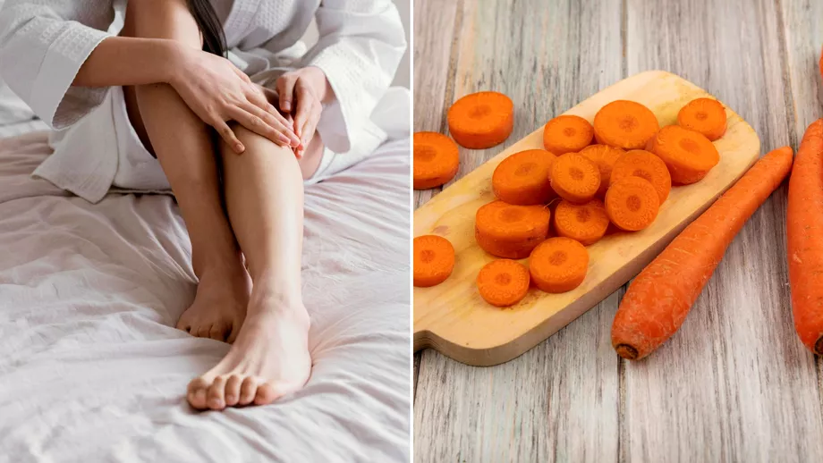 De ce sa pui o jumatate de morcov pe picioare inainte de culcare Metoda eficienta la care poate nu teai gandit niciodata