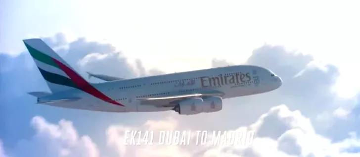 Cum arată aeronava celor de la Real Madrid. Sursă foto: Fly Emirates