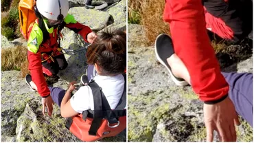 Cum sa dus o turista sa escaladeze varful Retezat A fost nevoie de interventia elicopterului pentru a fi salvata