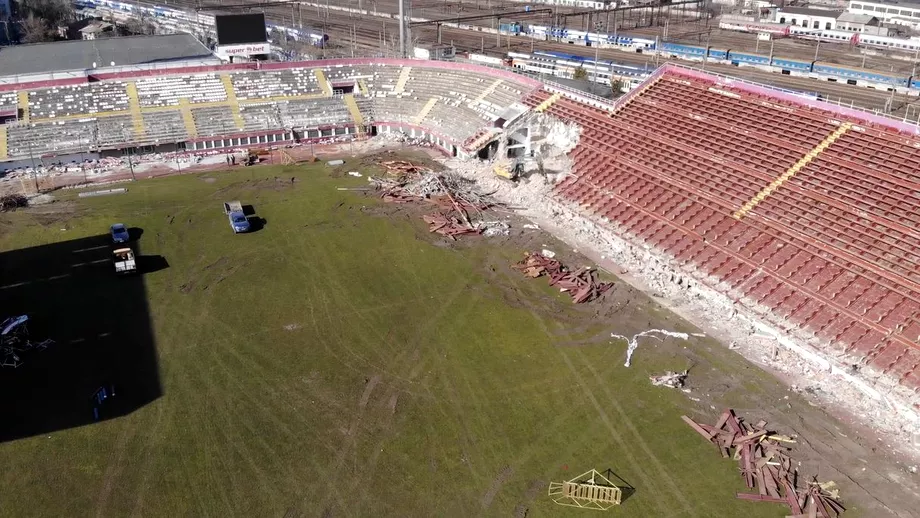 Stadionul Giulesti la pamant Imagini de exceptie filmate cu o drona VIDEO