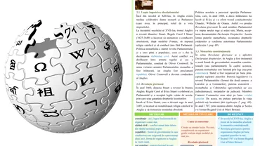 Manual scolar pentru clasa a VIa realizat cu paragrafe din Wikipedia Cine a descoperit plagiatul