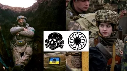 Simbolurile naziste afișate de unii soldați ucraineni. „Și în România a fost greu...