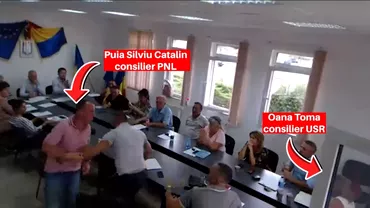 Sedinta cu scandal intrun consiliu local din Arad Un consilier PNL a vrut sa bata o reprezentanta a USR Video