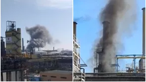 Explozie la Rafinaria Petromidia Navodari A fost activat Planul Rosu de Interventie 6 masini de pompieri trimise la fata locului