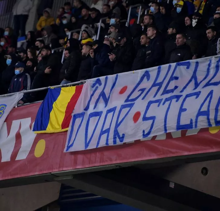 Mesajele afișate de Peluza Sud Steaua la meciul România - Armenia