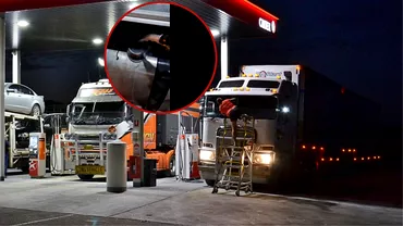 Un sofer a aratat cum poti sati iei teapa la benzinarie Aer in loc de combustibil Uite cum se fura la pompa