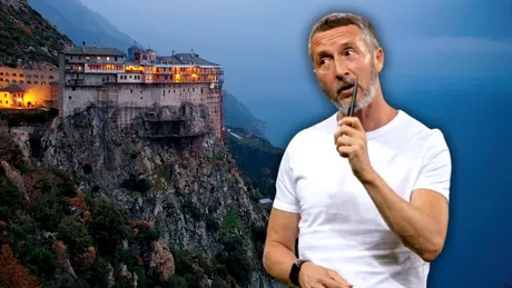 Mihai Stoica face reclama pentru pelerinaj la Muntele Athos Mergeti pe mana lui Video