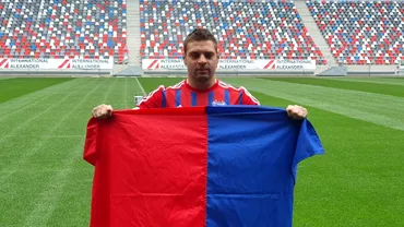 Adi Popa noul transfer de rasunet facut de Steaua Discutiile au durat 5 minute Primele imagini in tricoul rosalbastru