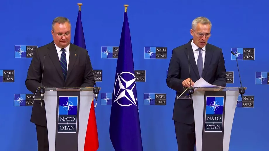 Nicolae Ciuca la intalnirea cu secretarul general al NATO Jens Stoltenberg Am cerut monitorizarea atenta a situatiei din Marea Neagra