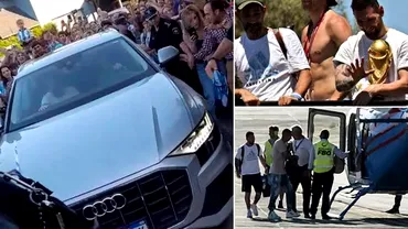 Nebunie la Rosario Lionel Messi a intrat in casa doar cu politia Mii de oameni il asteptau la usa Video