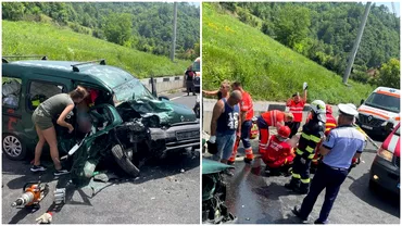 Accident grav in Hunedoara 5 persoane ranite printre care o fetita dupa coliziunea dintre doua masini