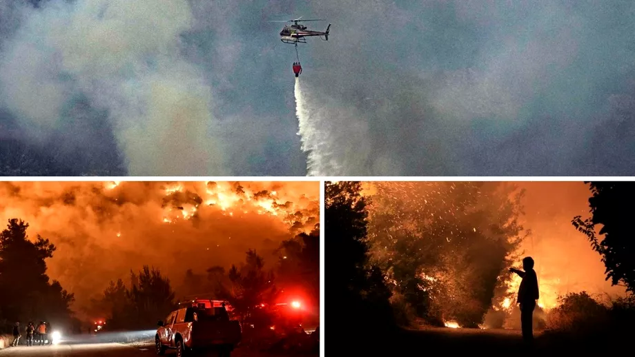 Sudul Europei in flacari Turistii fug din zonele afectate de incendiile provocate de canicula 8 oameni au murit in Turcia