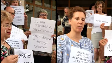 Protest spontan al angajatilor din Agentiile Judetene de Plati si Inspectie Sociala Ce revendicari au sindicalistii