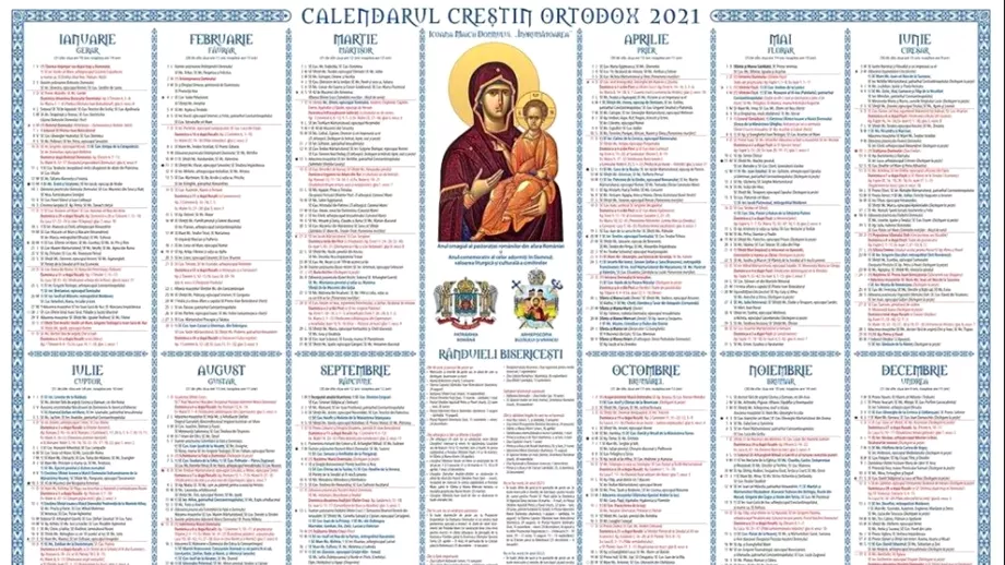 Calendar ortodox 5 octombrie 2021 Ce Sfinti sunt sarbatoriti marti