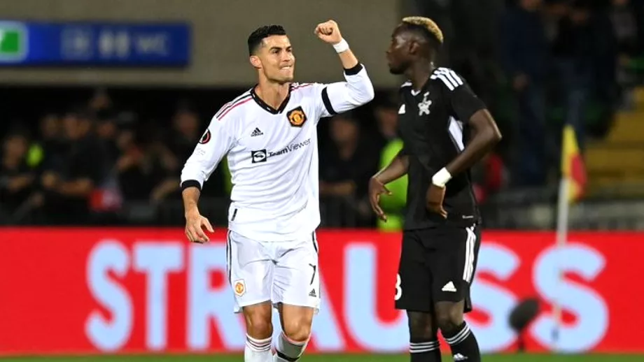 Ronaldo primul gol pentru Manchester United in acest sezon la meciul cu Sheriff Tiraspol Un nou esec pentru Mircea Lucescu in Europa League
