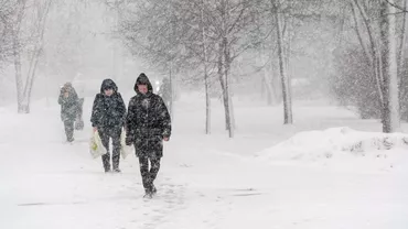 Iarna revine in forta in Romania Cod galben de ninsori si viscol de la ANM Zonele afectate