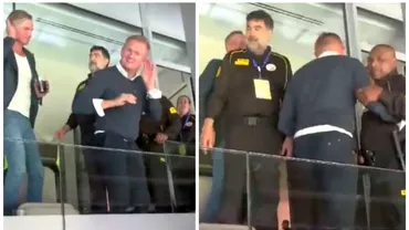 Tatal lui Erling Haaland a facut scandal la Real Madrid  Manchester City A aruncat cu alune in fani si a fost evacuat din stadion Video