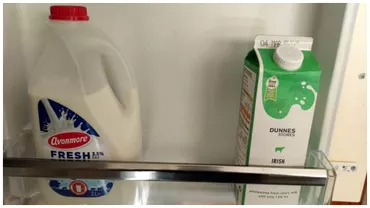 Unde se pune laptele in frigider Este o greseala pe care multi o fac