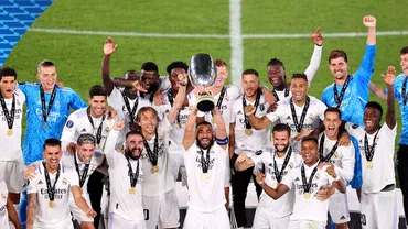 Real Madrid  Eintracht Frankfurt 20 Galacticii castiga a 5a Supercupa a Europei Golurile lui Alaba si Benzema au adus trofeul