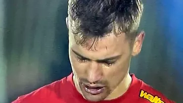 Darius Olaru lacrimi dupa ce a luat un galben stupid in FC Voluntari  FCSB 12 Va fi suspendat in derbyul cu Universitatea Craiova Foto