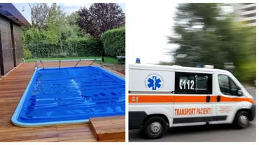 Un barbat de 70 de ani gasit inconstient intro piscina din Voluntari Medicii lau transportat la spital