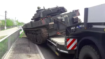Un transport de tancuri care se indrepta catre Ucraina accident in Romania Ce sa intamplat cu incarcatura