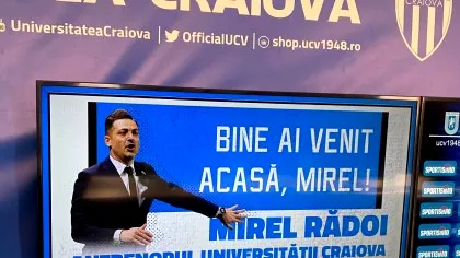 Mirel Rădoi, noul antrenor al Universității Craiova. A fost prezentat oficial și va...