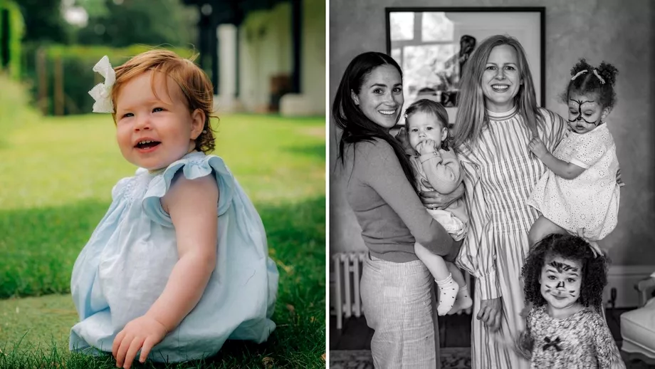 Imagini rare cu Lilibet fiica Printului Harry si a lui Meghan Markle Micuta a implinit un an