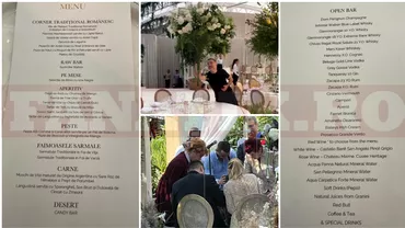 Meniu de o bogatie can filme la nunta Simonei Halep cu Toni Iuruc Langustine faimoasele sarmale si colt traditional romanesc Exclusiv